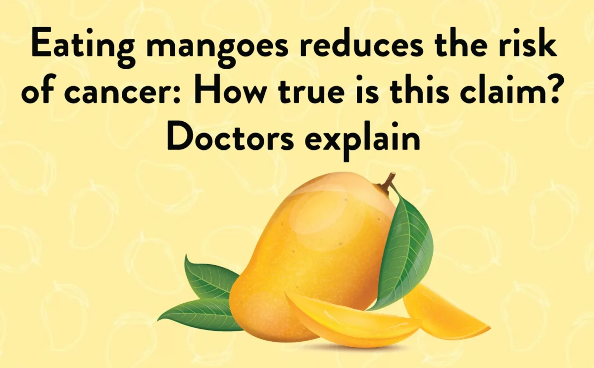 Eating mangoes reduces the risk of cancer